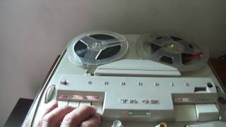 Grundig TK40  reel to reel tape recorder before restoration