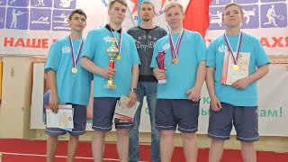 Соревнование по городошному спорту среди юношей.  5 апреля 2017 год  Вятские Поляны  Последняя игра,