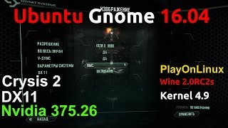 Crysis 2 on Linux [DX11\9], первичный тест
