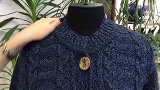 Milana Style. Вязаное пальто. Модель 1027. Размеры 46 - 60.