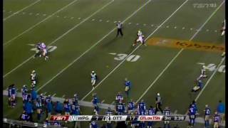 Billy Pavlopoulos #79 P Winnipeg Blue Bombers 13JUN2016