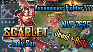 Assassin or Fighter ??? || Heroes Evolved - Scarlet Build || MVP 2676
