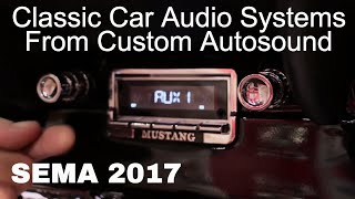 Classic Car Stereo Systems Custom Autosound at SEMA 2017 V8TV Video
