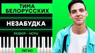 Тима Белорусских - Незабудка - Легко на Пианино - Ноты