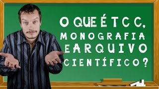 ? Artigo Cientifico- saiba neste vídeo a diferença entre tcc, artigo e monografia
