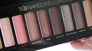 URBAN DECAY NAKED RELOADED PALETTE - SWATCHES