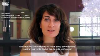 Maryam Bini présente la conférence « Numérique et industrie du futur » de Leader Occitanie