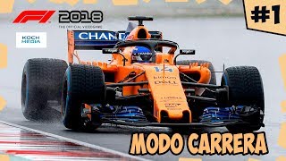 F1 2018 Codemasters MODO TRAYECTORIA CON MAXON #1 | GP. AUSTRALIA | Temporada 1