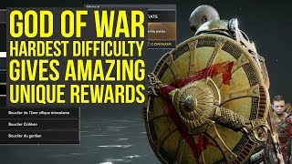 God of War Secrets - Hardest Difficulty Gives AMAZING UNIQUE REWARDS (God of War 4 Best Gear)