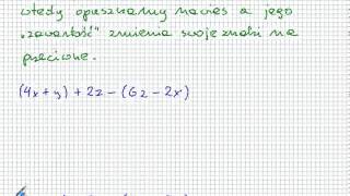 Dodawanie i odejmowanie sum algebraicznych - Matematyka Szkoła Podstawowa i Gimnazjum