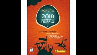 Обзор полного альбома Panini Road to 2018 FIFA World Cup Russia Дорога на чемпионат мира 2018