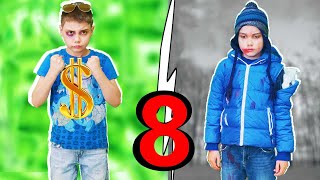 БОГАТЫЙ Школьник Против БЕДНОГО 8 серия Почему Бедный не хочет учиться в школе