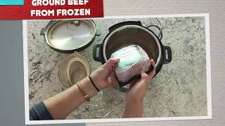 How to Cook Frozen Ground Beef in the Instant Pot