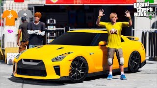 РЕАЛЬНАЯ ЖИЗНЬ В GTA 5 - ПРАНК НАД ГАРВИНОМ! СПРЯТАЛ ЕГО NISSAN GTR НА ЗАБРОШЕННОЙ ПАРКОВКЕ! ?ВОТЕР
