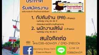 รับสมัครกัปตัน,พนักงานเสิร์ฟ:บ้านฉางฟาร์มแกะ:หางานบ้านฉางระยอง 2/12/62