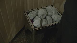 Сауна в цоколе дома.