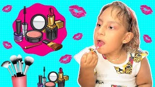 Maria Clara finge chorar para ganhar roupas e maquiagem do papai - MC Divertida