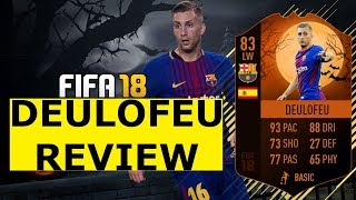 FIFA 18 SCREAM DEULOFEU PLAYER REVIEW! 83 HALLOWEEN GERARD DEULOFEU REVIEW! ULTIMATE TEAM