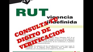 Como Consultar el Digito de verificacion en la Dian