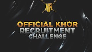 Do YOU want to join Team KhoR? (Fortnite Recruitment Challenge) | #2TheKhoR #KhoROnTop #KhoRRC