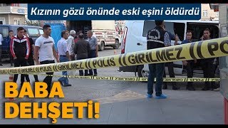 Eski Eşini Kızının Gözü Önünde Feci Şekilde Öldürdü