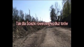 Tak dla ścieżki rowerowej wzdłuż torów
