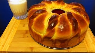 БРИОШЬ. Очень ВКУСНАЯ! и ПЫШНАЯ БРИОШЬ с заварным КРЕМОМ!