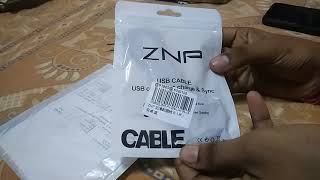 ZNP  Micro USB Cable 3A Fast Data Sync Charging Cable|ALIEXPRESS UNBOXING