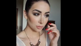 مكياج سموكي باللون البني