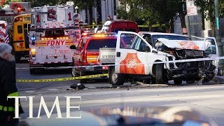 Manhattan Truck Attack Kills 8 In 'Act Of Terror': Live Footage From The Area Of The Incident | TIME