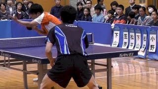 TableTennis 小野竜也 協和発酵キリン vs 藤田雄輔 日鉄住金物流 日本卓球リーグ 2013.11.1