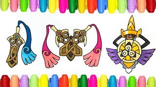 Pokemon coloring - Honedge, Doublade and  Aegislash