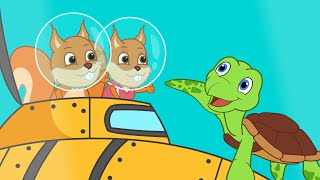 Famille d'Écureuil - Habitants Sous-Marins Vidéos Animé 2021 en Français 13+