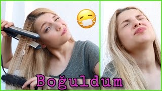 EVDE KERATİN BAKIMI YAPTIM! BÜŞRA PEKTAŞ
