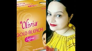 Oliva Gold bleach with safforn and Gold dust powder | Babita Nagpal