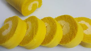 Bolu gulung kukus 2 telur dan ukuran sendok