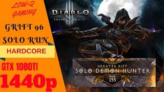 [S15]Diablo 3 patch 2.6.1c HARDCORE - Shadow Mantle DH Solo GRIFT lvl 96