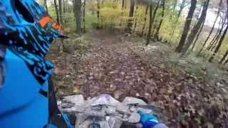 Suzuki Ltz-400 trail riding.