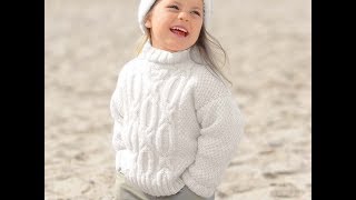 Пуловер для Девочки Спицами - 2019 / Pullover for Girl with Knitting Needles