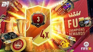 TOP 100 FUT CHAMPIONS REWARDS! 4x ULTIMATE TOTW PACKS | FIFA 18 ULTIMATE TEAM