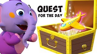 Quest for the day - Mystery Toy Treasure | Educational Cartoons for Children | ABC Learning Club