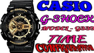 Casio G-Shock g339 GA-110GB Watch Time Setting Manually Configuration | Casio G Shock Analog Digital