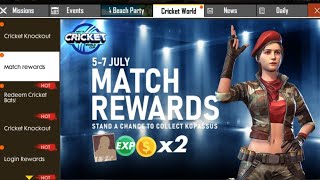 Free Fire Cricket World Cup event and  panda ?