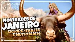 Assassin's Creed Odyssey - Novidades de Janeiro | Ciclope, Trajes e muito mais!