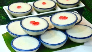 How to Make Thai Steamed Coconut Pudding ขนมถ้วย