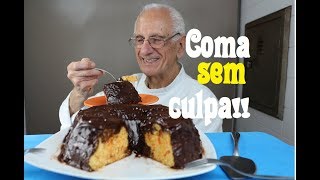 BOLO DE CENOURA FIT COM LARANJA (SEM AÇÚCAR, SEM GLÚTEN, DELICIOSO!)