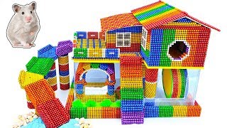 DIY - Build Colorful Hamster House For Pet With Magnetic Balls (Satisfying) - Magnet Balls
