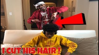 I CUT CHRIS HAIR !!! ft IAM JUST AIRI