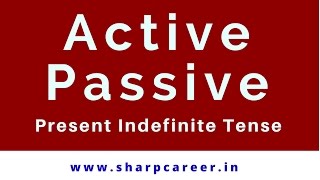 Active Passive Voice (Present Indefinite Tense) हिंदी में सीखें - Learn English Grammar