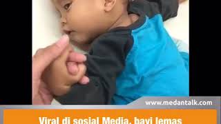 Anak bayi lemas di lantai diduga sewaan untuk ngamen